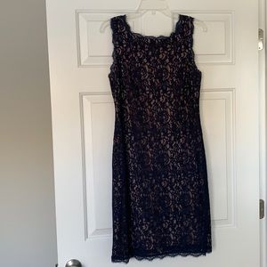 Adrianna Papell Sleeveless Lace Dress